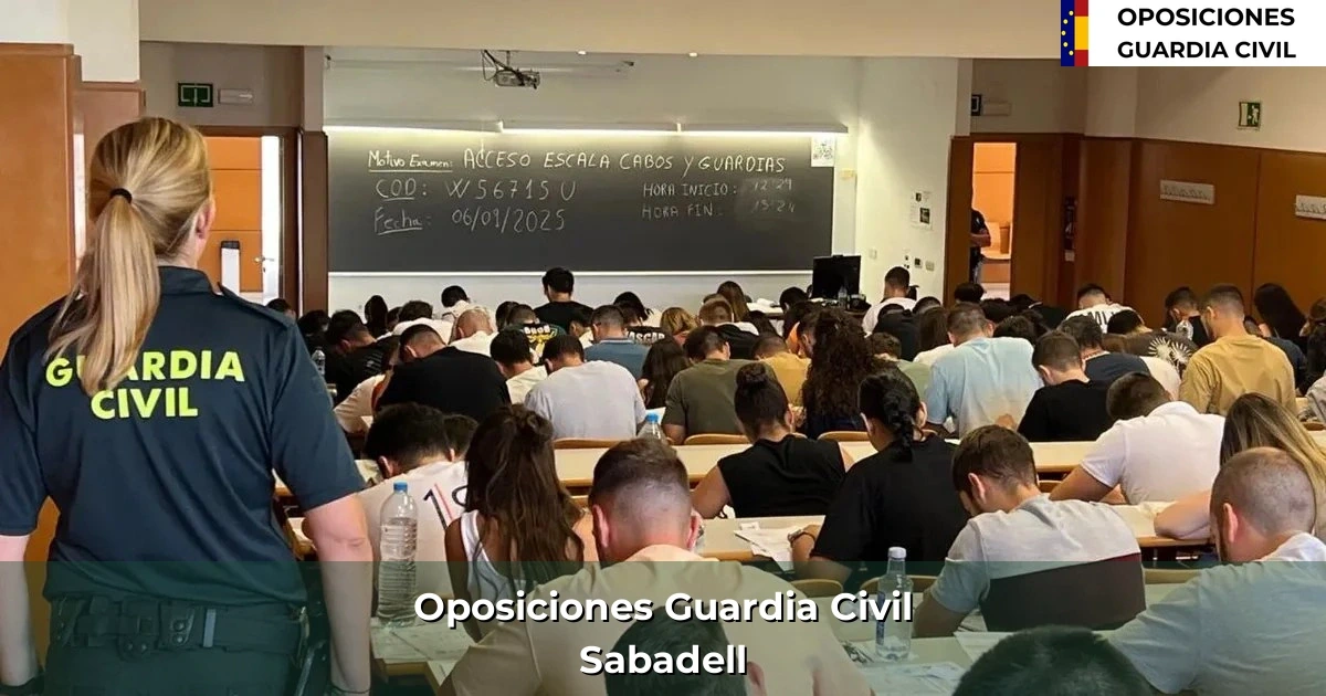 Oposiciones Guardia Civil en Sabadell